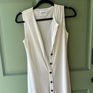 White ribbed Callahan x Revolve dress